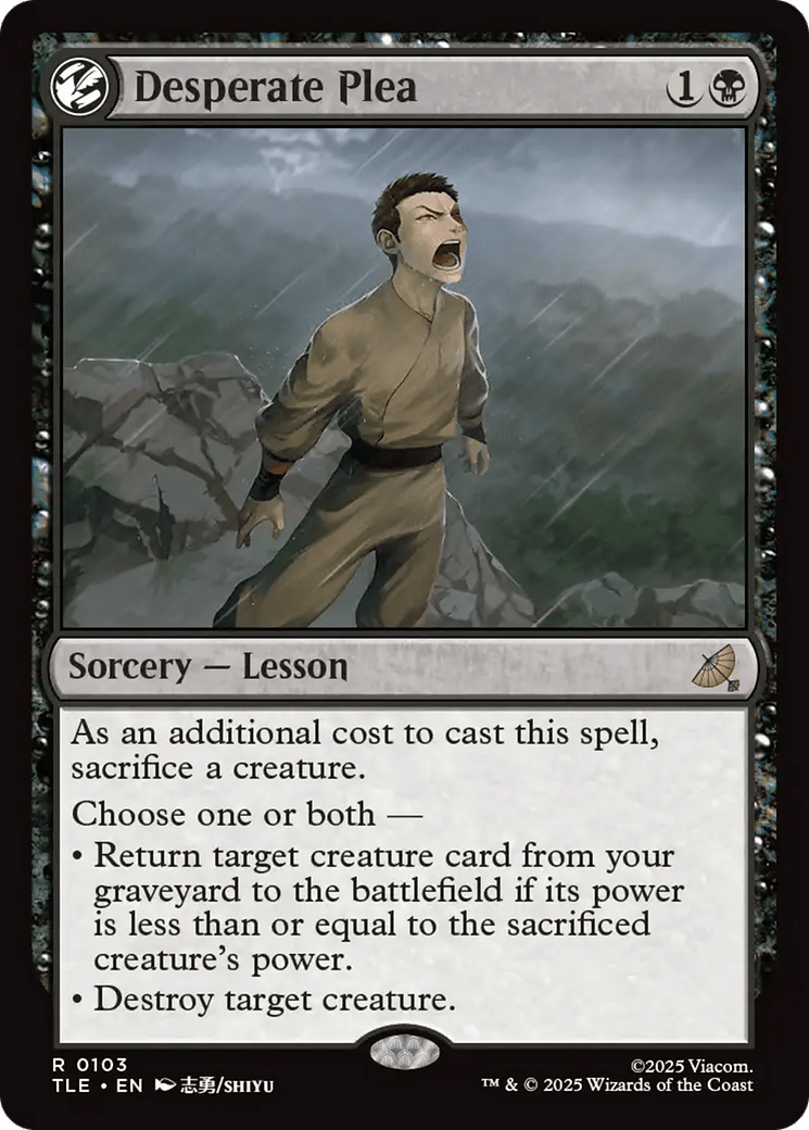 Desperate Plea [Avatar: The Last Airbender: Eternal-Legal] MTG Single Magic: The Gathering  | Multizone: Comics And Games