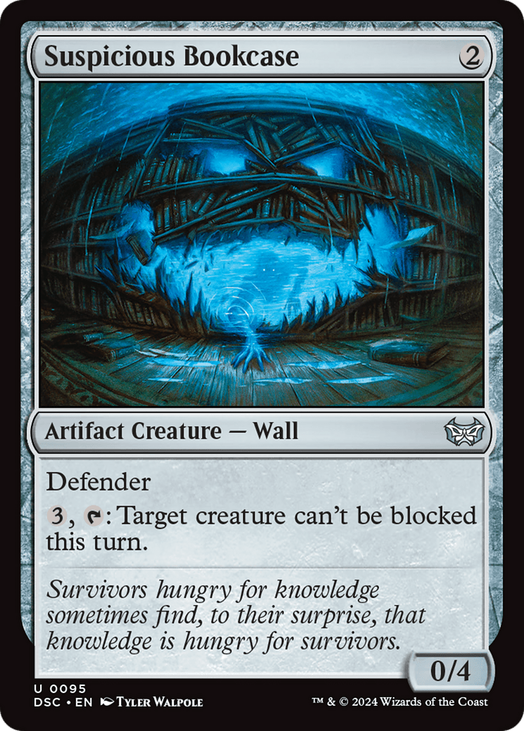 Suspicious Bookcase [Duskmourn: House of Horror Commander] MTG Single Magic: The Gathering  | Multizone: Comics And Games