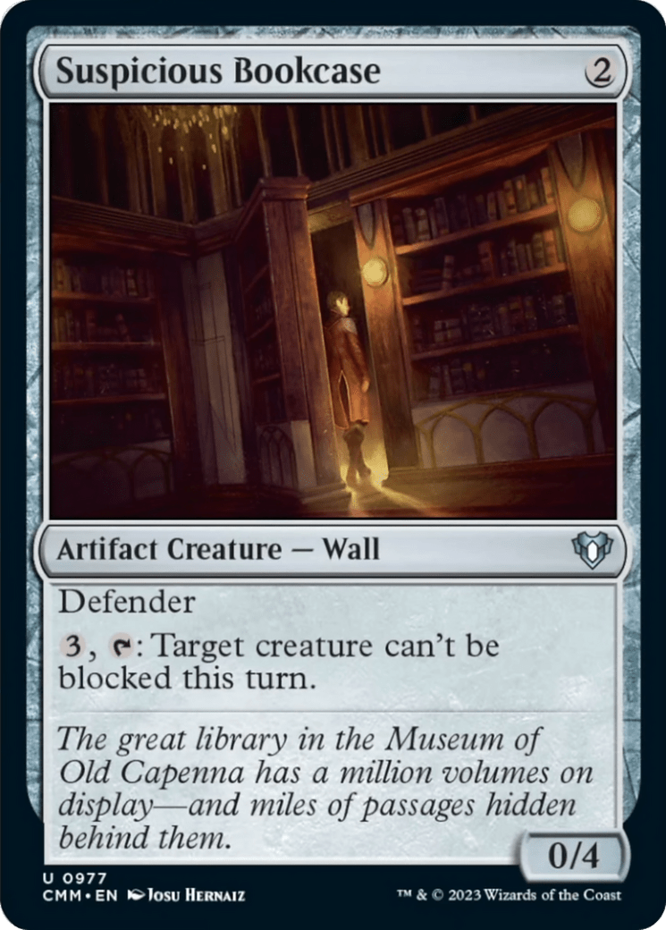 Suspicious Bookcase [Commander Masters] MTG Single Magic: The Gathering  | Multizone: Comics And Games