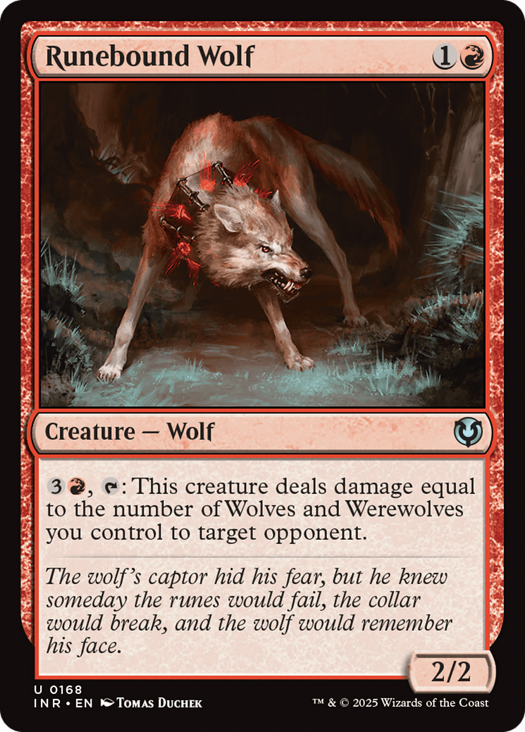 Runebound Wolf [Innistrad Remastered] MTG Single Magic: The Gathering  | Multizone: Comics And Games