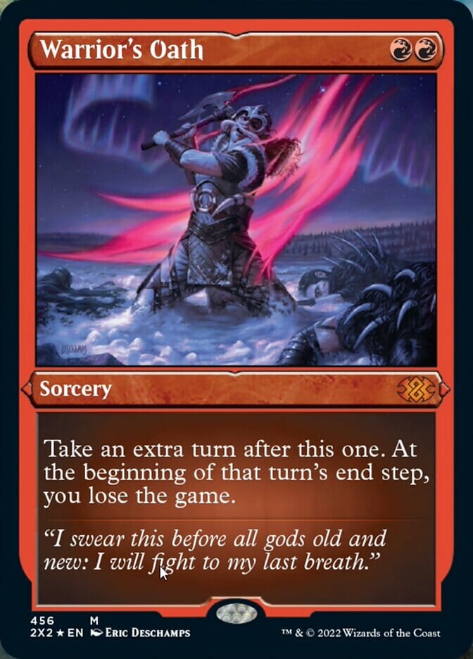 Warrior's Oath (Foil Etched) [Double Masters 2022] MTG Single Magic: The Gathering  | Multizone: Comics And Games