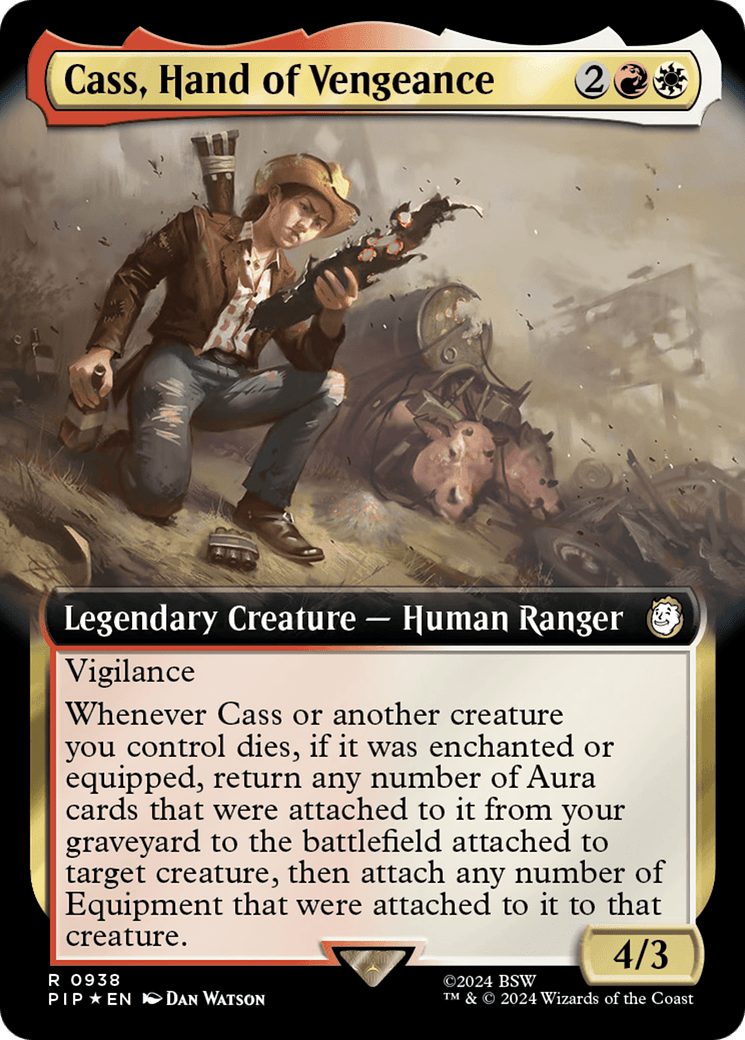 Cass, Hand of Vengeance (Extended Art) (Surge Foil) [Fallout] MTG Single Magic: The Gathering  | Multizone: Comics And Games