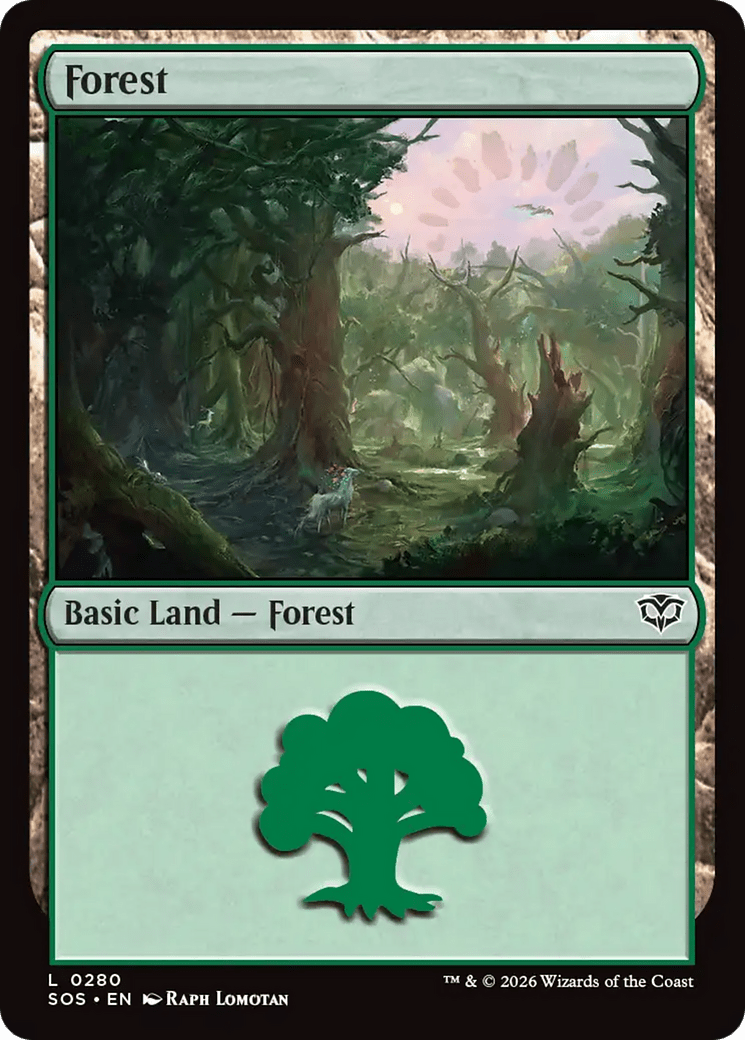 Forest (0280) [Secrets of Strixhaven] MTG Single Magic: The Gathering  | Multizone: Comics And Games