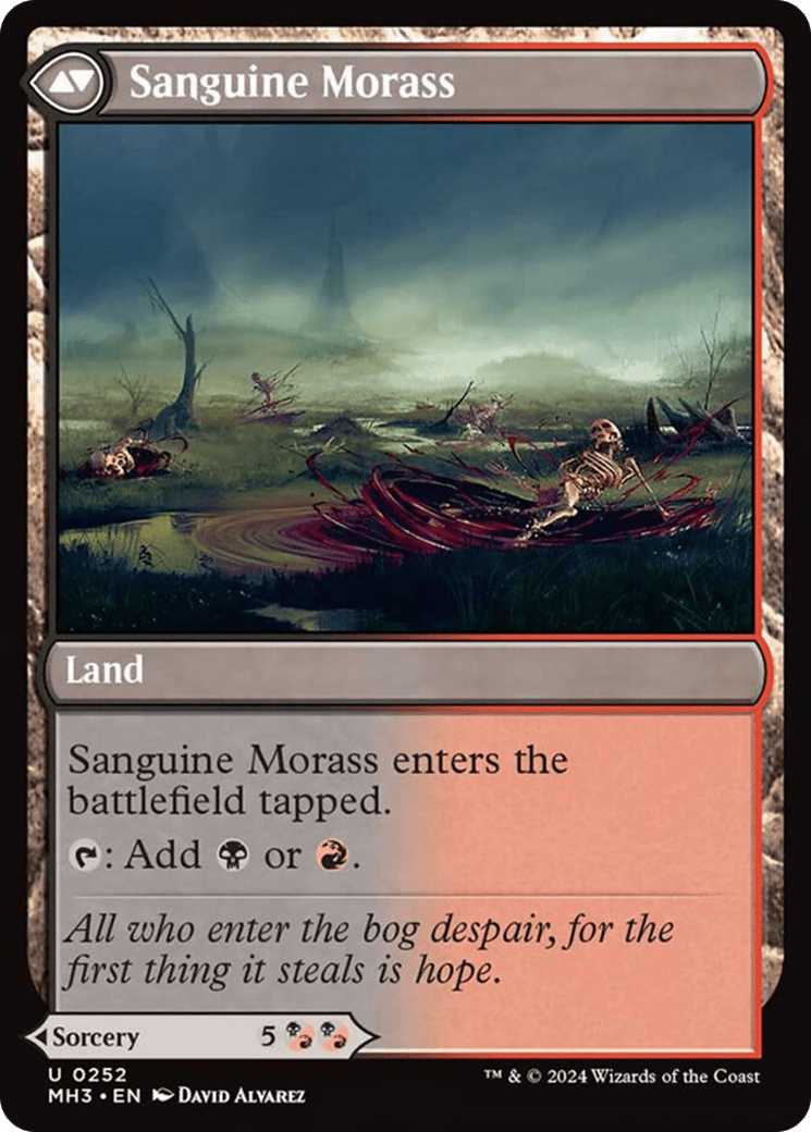 Bloodsoaked Insight // Sanguine Morass [Modern Horizons 3] MTG Single Magic: The Gathering  | Multizone: Comics And Games