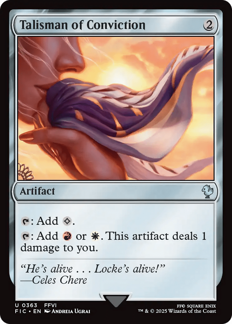 Talisman of Conviction [FINAL FANTASY Commander] MTG Single Magic: The Gathering  | Multizone: Comics And Games
