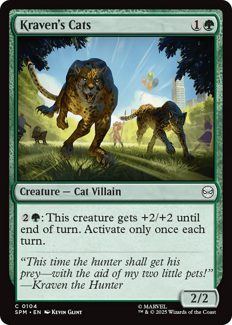 Kraven's Cats [Marvel's Spider-Man] MTG Single Magic: The Gathering  | Multizone: Comics And Games