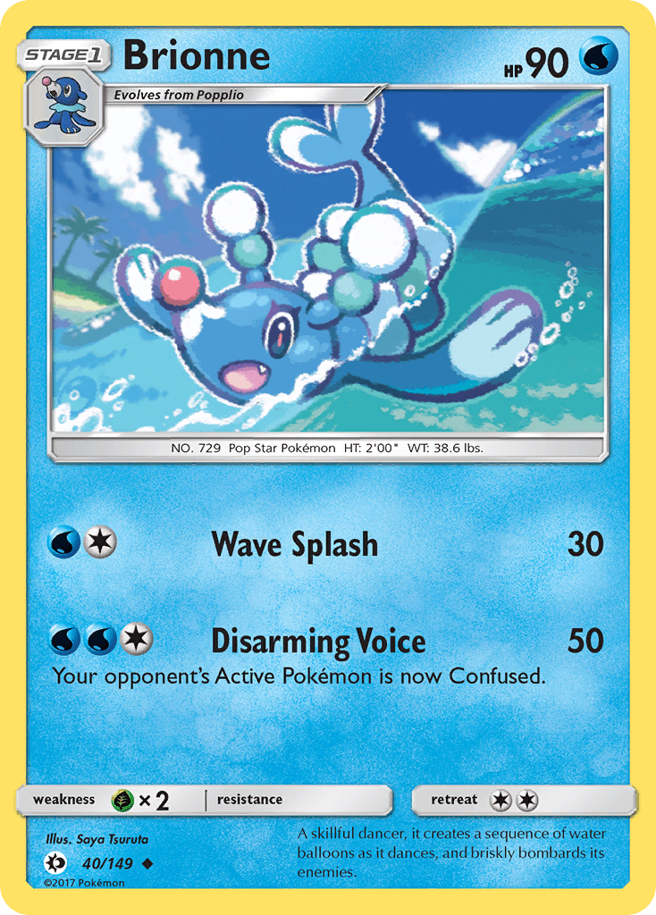 Brionne (40/149) [Sun & Moon: Base Set] Pokemon Single Pokémon  | Multizone: Comics And Games