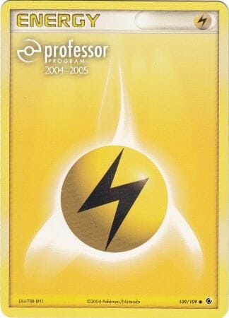 Lightning Energy (109/109) (2004 2005) [Professor Program Promos] Pokemon Single Pokémon  | Multizone: Comics And Games