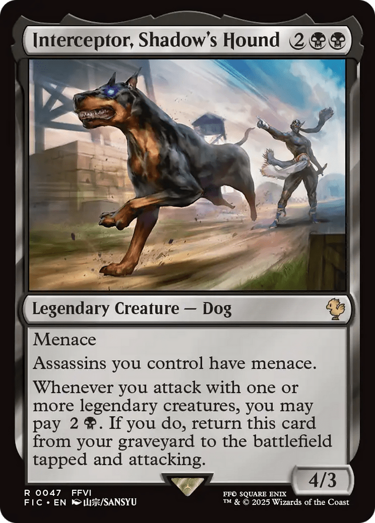 Interceptor, Shadow's Hound [FINAL FANTASY Commander] MTG Single Magic: The Gathering  | Multizone: Comics And Games