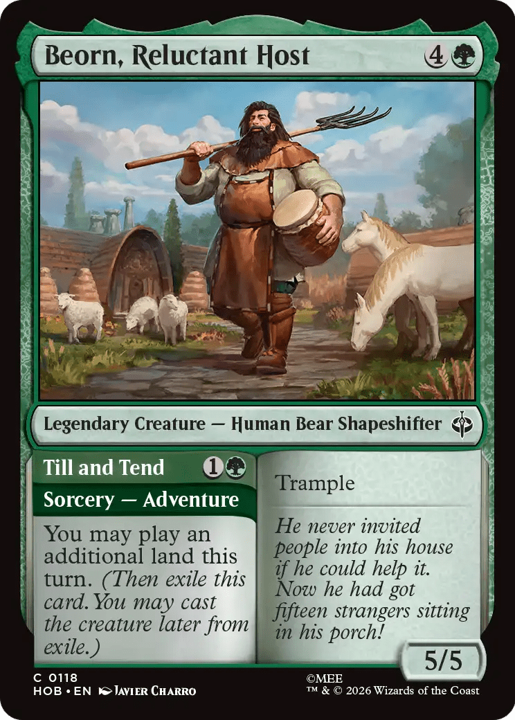Beorn, Reluctant Host [The Hobbit] MTG Single Magic: The Gathering  | Multizone: Comics And Games