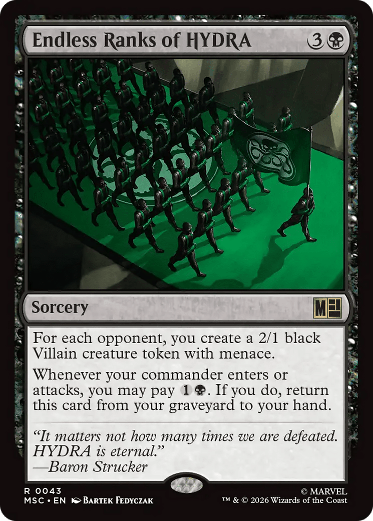 Endless Ranks of HYDRA [Marvel Super Heroes Commander] MTG Single Magic: The Gathering  | Multizone: Comics And Games