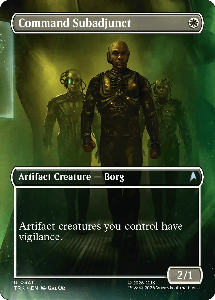 Command Subadjunct (Borderless) [Star Trek] MTG Single Magic: The Gathering  | Multizone: Comics And Games