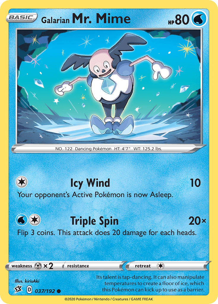 Galarian Mr. Mime (037/192) [Sword & Shield: Rebel Clash] Pokemon Single Pokémon  | Multizone: Comics And Games
