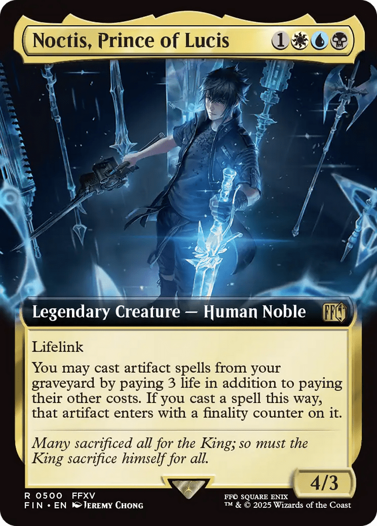 Noctis, Prince of Lucis (Extended Art) [FINAL FANTASY] MTG Single Magic: The Gathering  | Multizone: Comics And Games