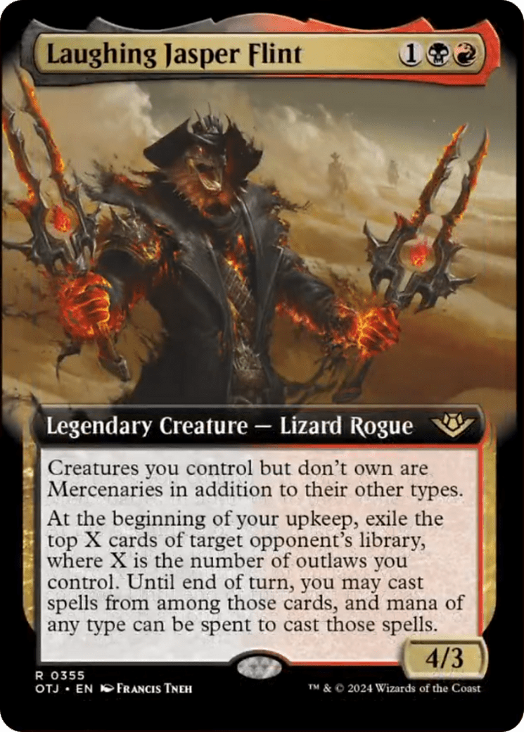 Laughing Jasper Flint (Extended Art) [Outlaws of Thunder Junction] MTG Single Magic: The Gathering  | Multizone: Comics And Games