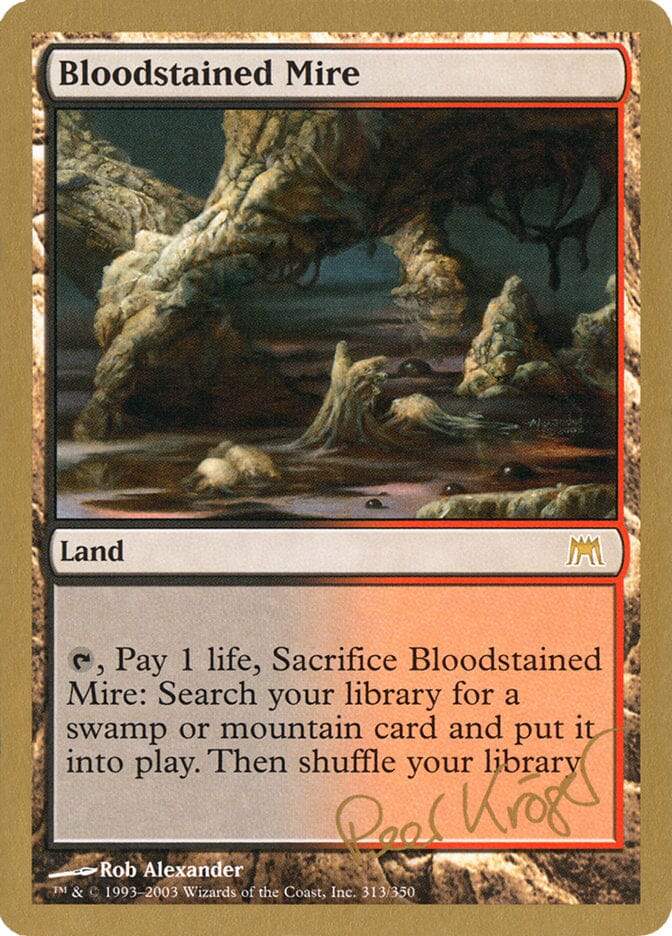 Bloodstained Mire (Peer Kroger) [World Championship Decks 2003] MTG Single Magic: The Gathering  | Multizone: Comics And Games