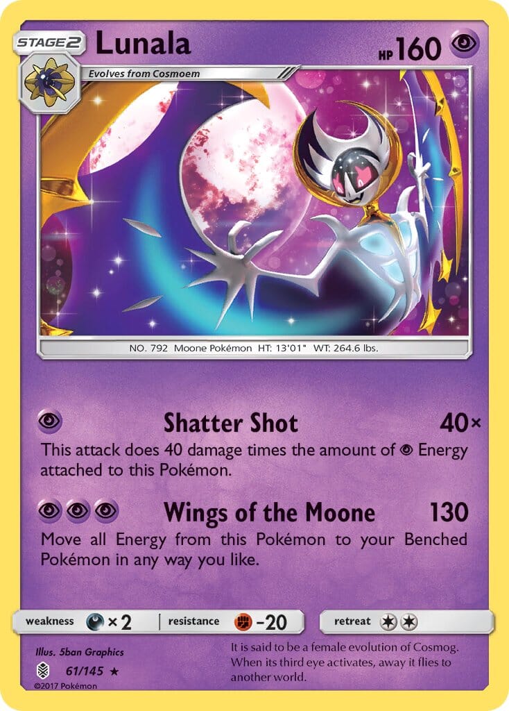 Lunala (61/145) (Theme Deck Exclusive) [Sun & Moon: Guardians Rising] Pokemon Single Pokémon  | Multizone: Comics And Games