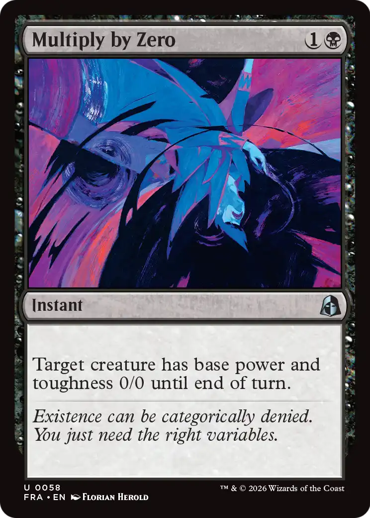 Multiply by Zero [Reality Fracture] MTG Single Magic: The Gathering  | Multizone: Comics And Games