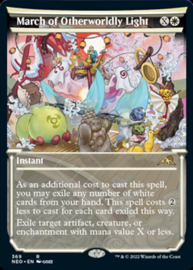 March of Otherworldly Light (Showcase Soft Glow) [Kamigawa: Neon Dynasty] MTG Single Magic: The Gathering  | Multizone: Comics And Games