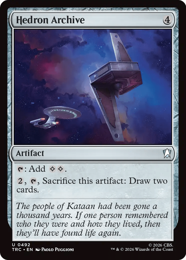 Hedron Archive (Surge Foil) [Star Trek Commander] MTG Single Magic: The Gathering  | Multizone: Comics And Games
