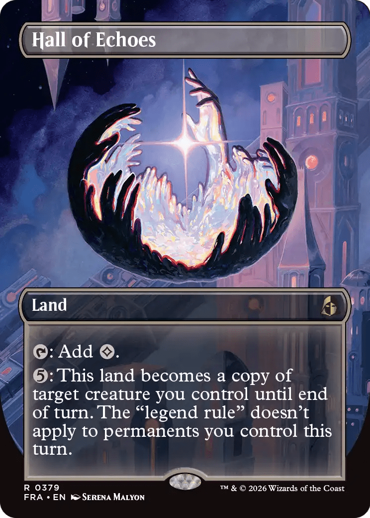 Hall of Echoes (Borderless) [Reality Fracture] MTG Single Magic: The Gathering  | Multizone: Comics And Games