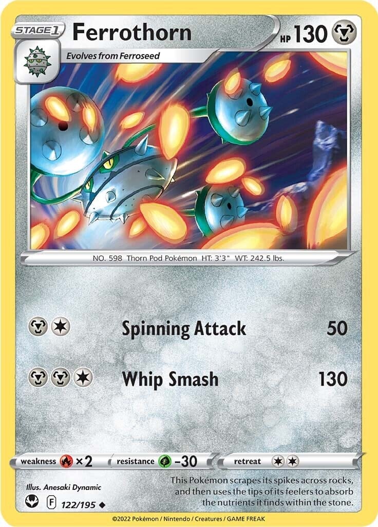 Ferrothorn (122/195) [Sword & Shield: Silver Tempest] Pokemon Single Pokémon  | Multizone: Comics And Games