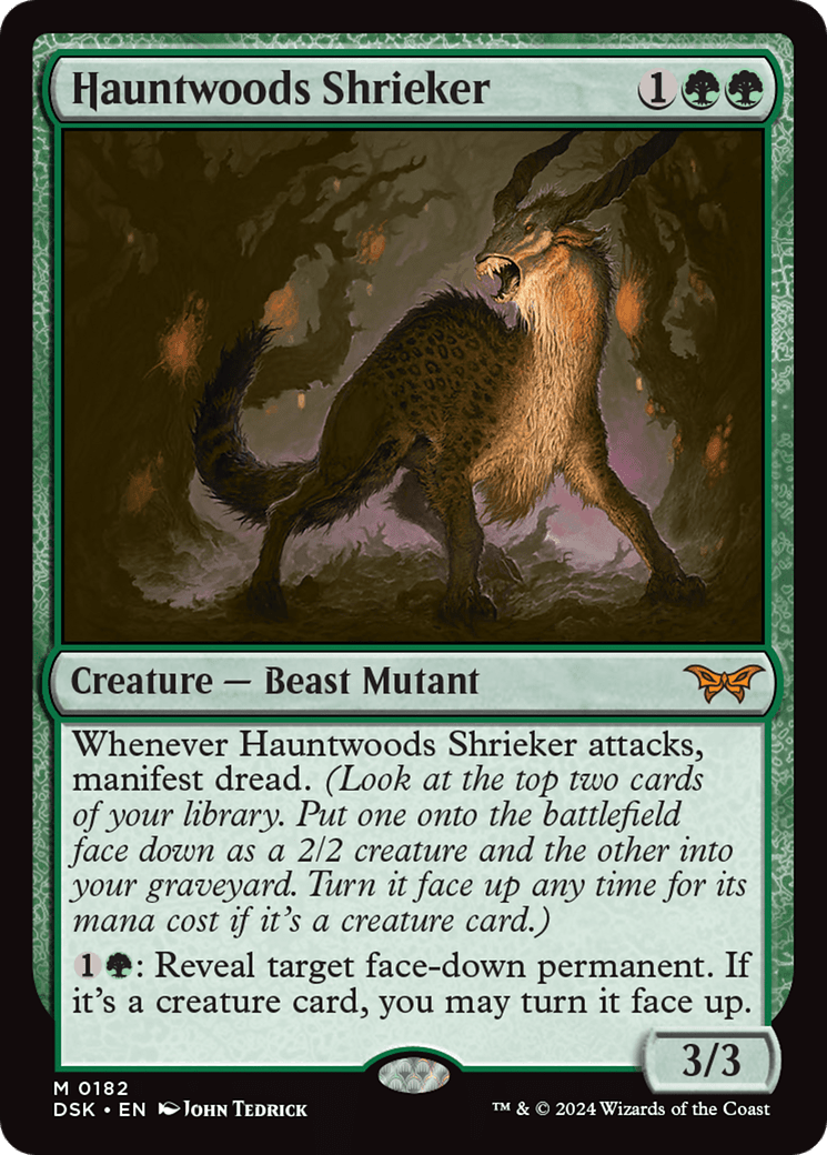 Hauntwoods Shrieker [Duskmourn: House of Horror] MTG Single Magic: The Gathering  | Multizone: Comics And Games