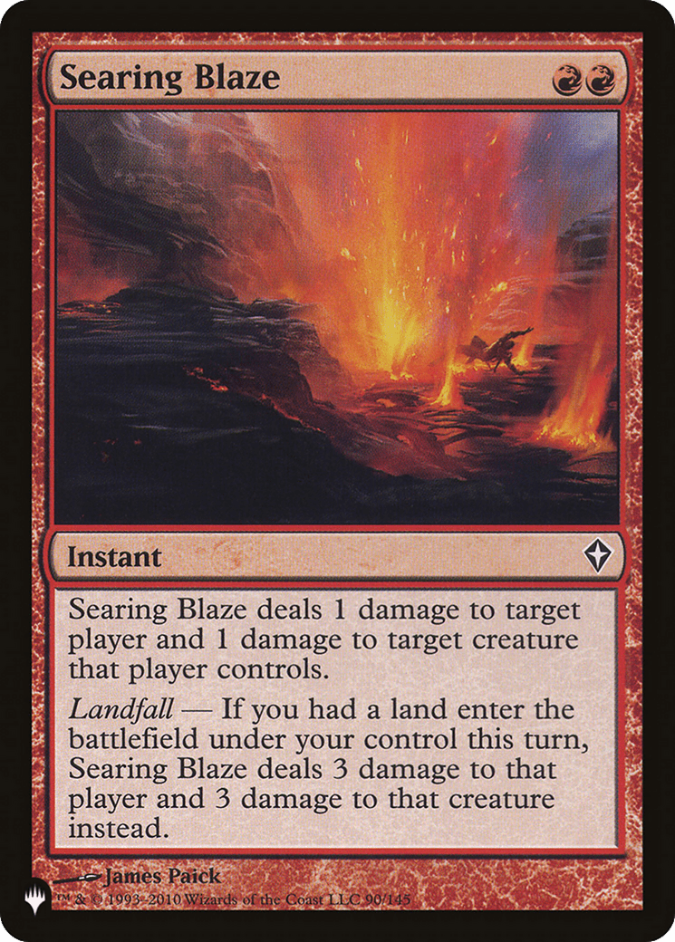 Searing Blaze [The List] MTG Single Magic: The Gathering  | Multizone: Comics And Games