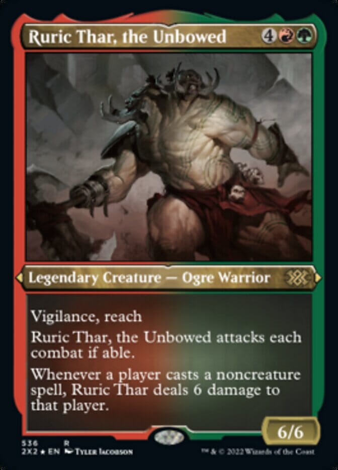 Ruric Thar, the Unbowed (Foil Etched) [Double Masters 2022] MTG Single Magic: The Gathering  | Multizone: Comics And Games