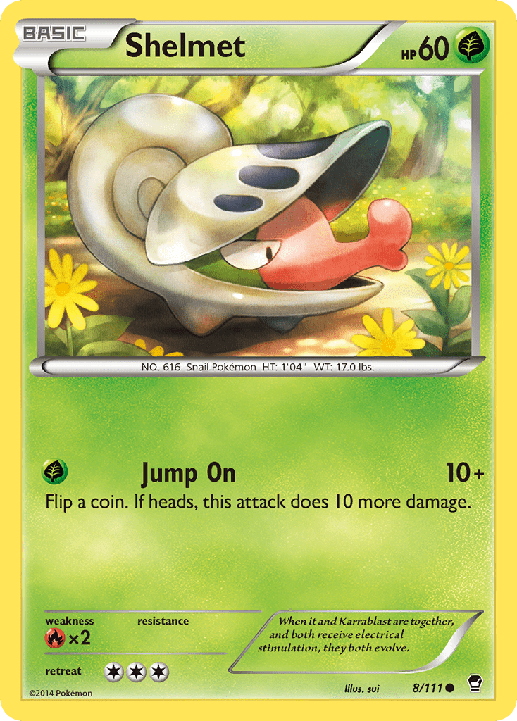 Shelmet (8/111) [XY: Furious Fists] Pokemon Single Pokémon  | Multizone: Comics And Games