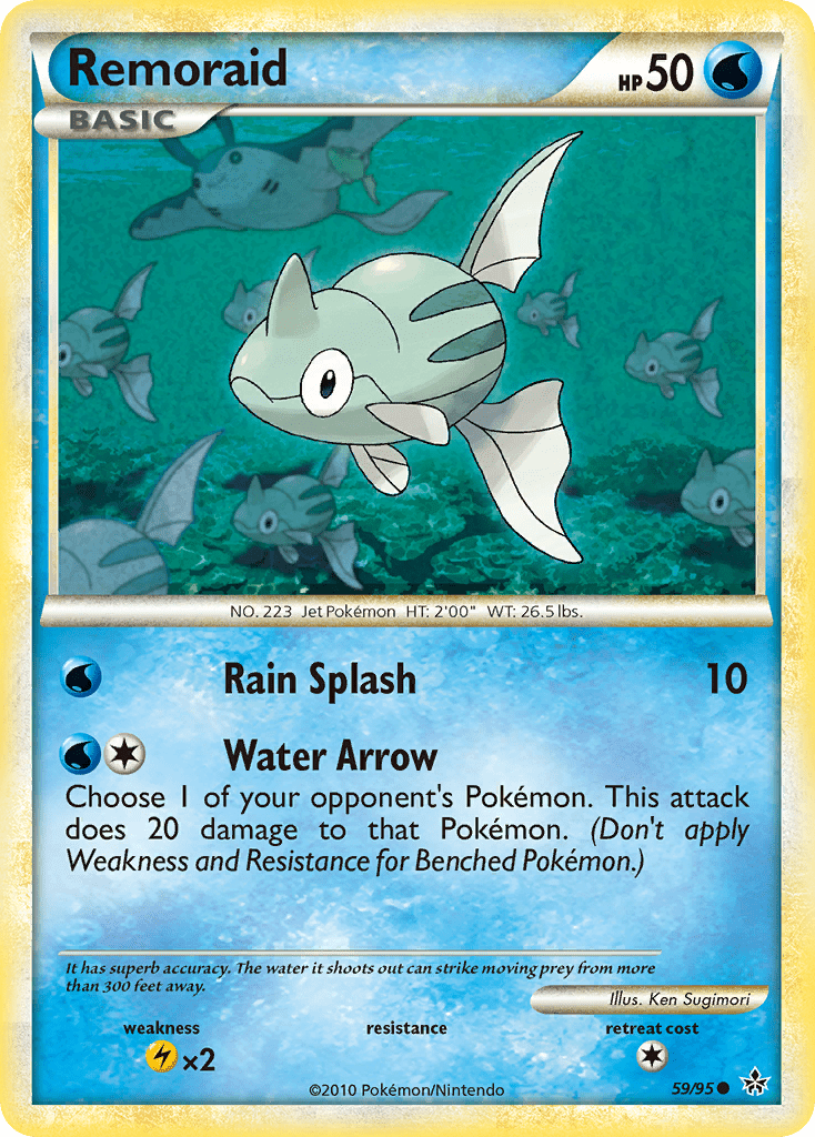 Remoraid (59/95) [HeartGold & SoulSilver: Unleashed] Pokemon Single Pokémon  | Multizone: Comics And Games