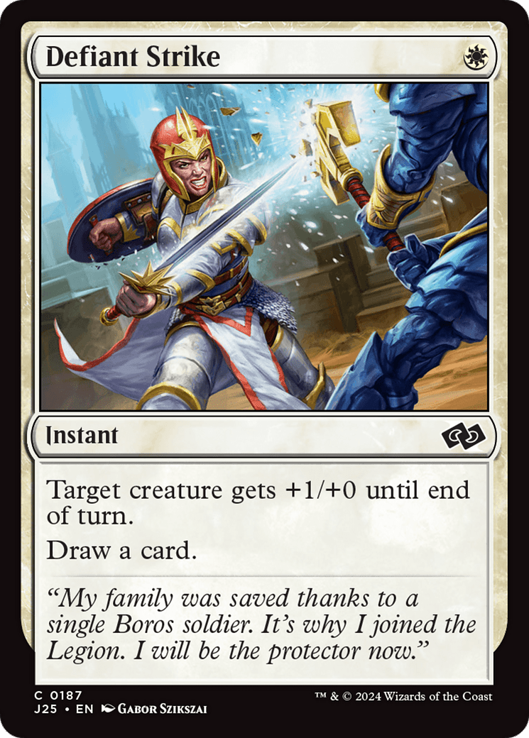 Defiant Strike [Foundations Jumpstart] MTG Single Magic: The Gathering  | Multizone: Comics And Games