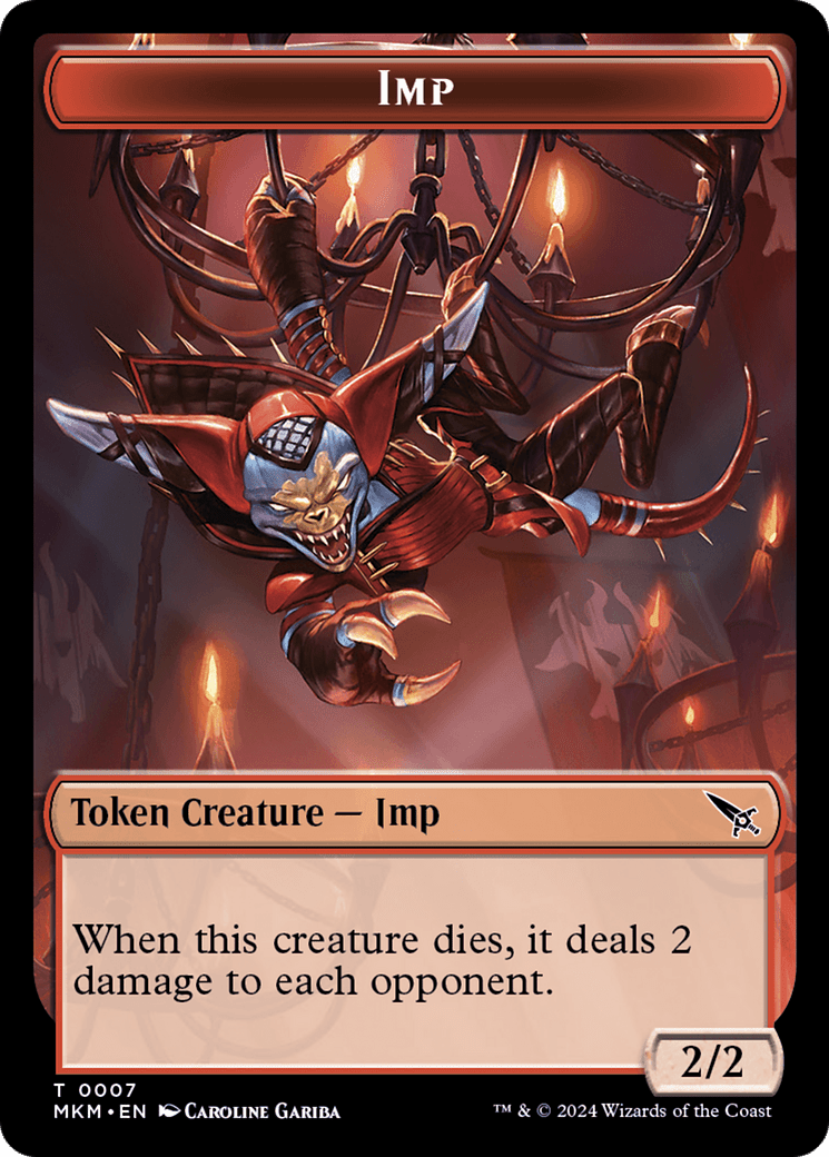 Detective // Imp Double-Sided Token [Murders at Karlov Manor Tokens] MTG Single Magic: The Gathering  | Multizone: Comics And Games