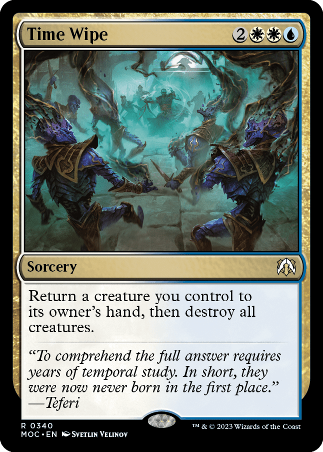 Time Wipe [March of the Machine Commander] MTG Single Magic: The Gathering  | Multizone: Comics And Games