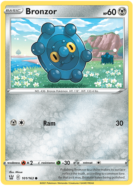 Bronzor (101/163) [Sword & Shield: Battle Styles] Pokemon Single Pokémon  | Multizone: Comics And Games