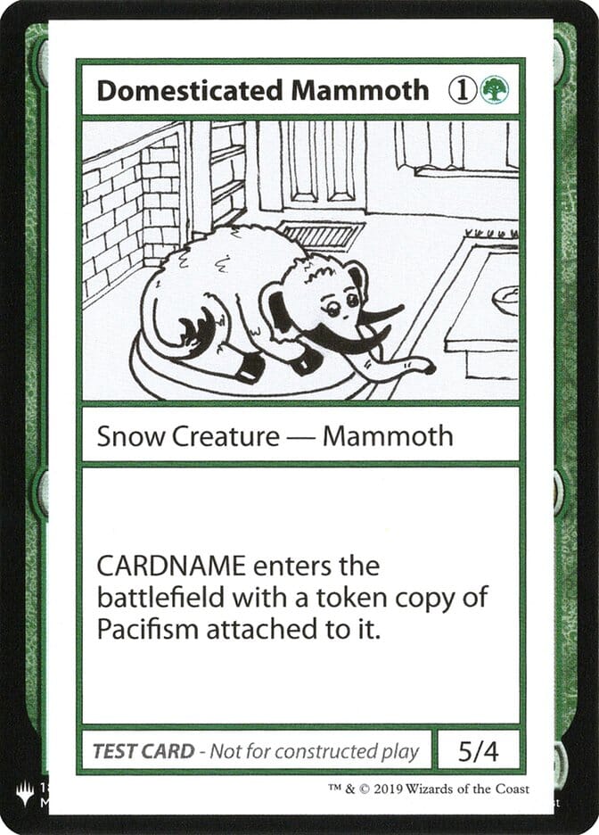 Domesticated Mammoth [Mystery Booster Playtest Cards] MTG Single Magic: The Gathering  | Multizone: Comics And Games