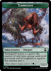Tarmogoyf (Ripple Foil) // Saproling Double-Sided Token [Modern Horizons 3 Commander Tokens] MTG Single Magic: The Gathering  | Multizone: Comics And Games