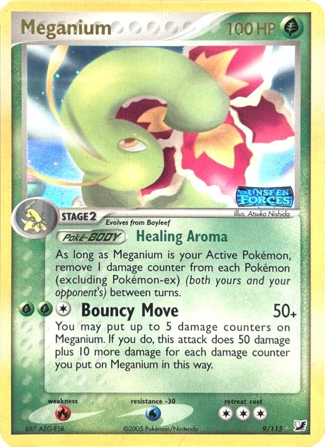 Meganium (9/115) (Stamped) [EX: Unseen Forces] Pokemon Single Pokémon  | Multizone: Comics And Games