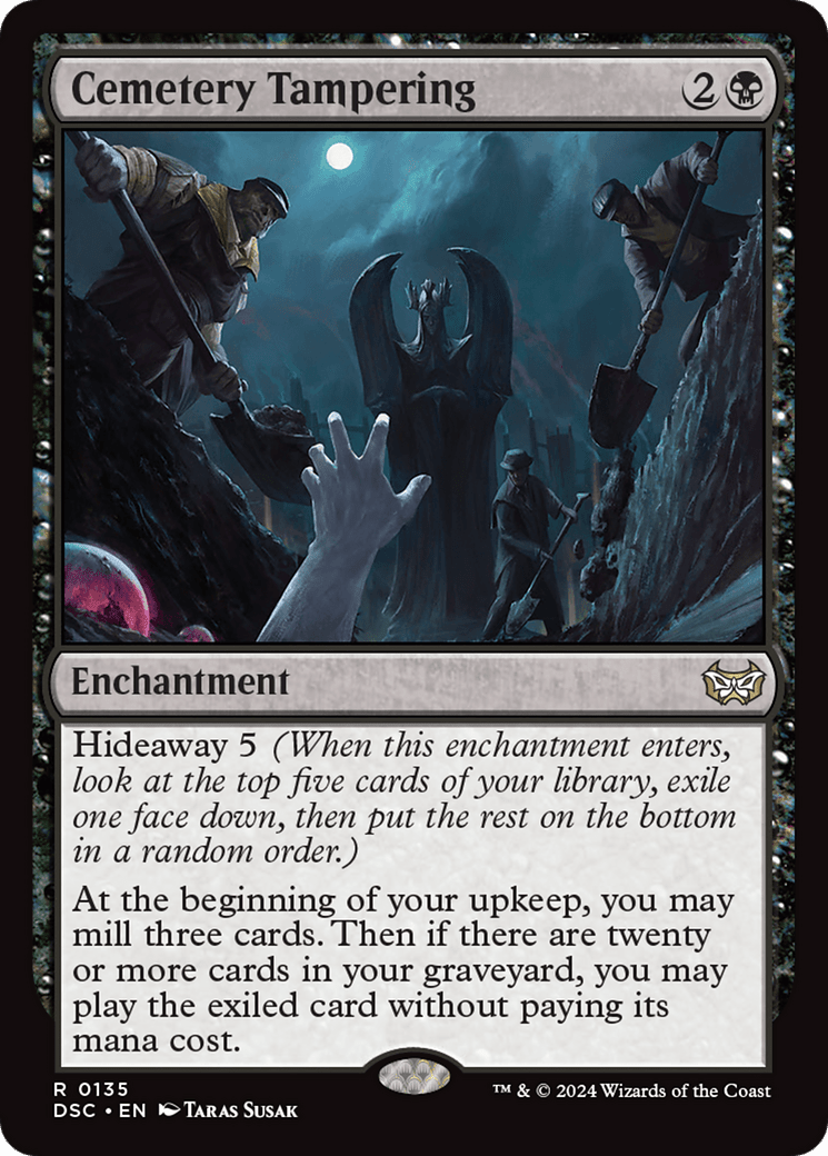 Cemetery Tampering [Duskmourn: House of Horror Commander] MTG Single Magic: The Gathering  | Multizone: Comics And Games