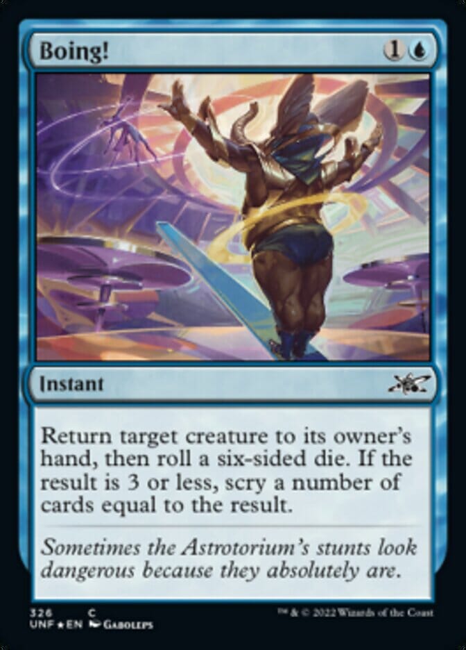 Boing! (Galaxy Foil) [Unfinity] MTG Single Magic: The Gathering  | Multizone: Comics And Games