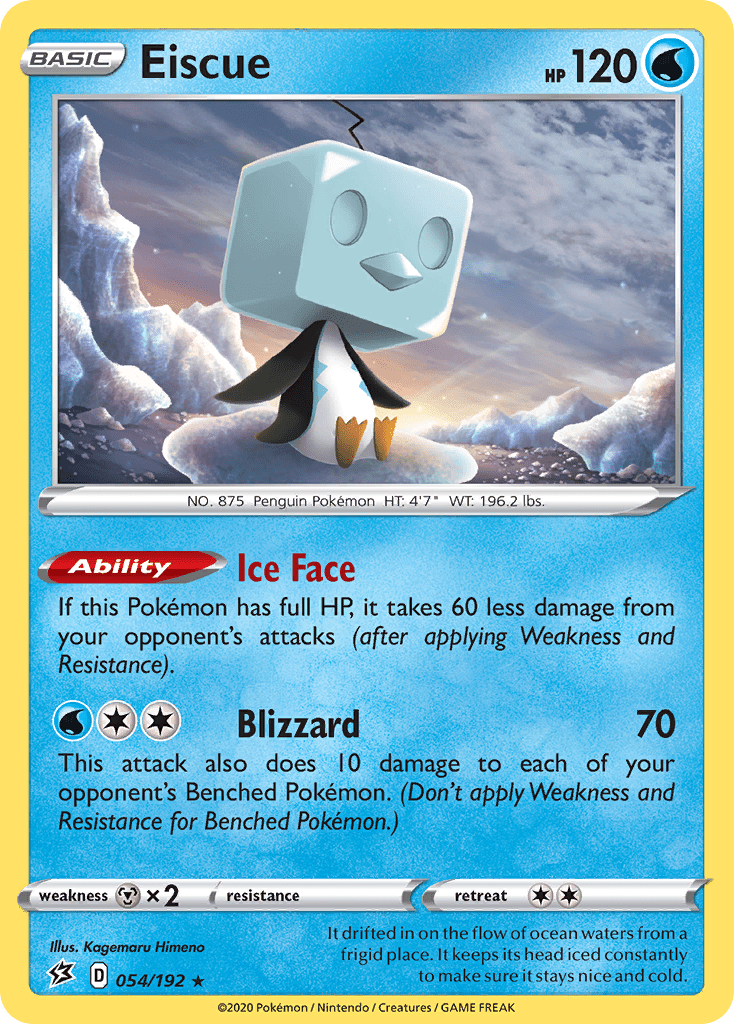 Eiscue (054/192) [Sword & Shield: Rebel Clash] Pokemon Single Pokémon  | Multizone: Comics And Games