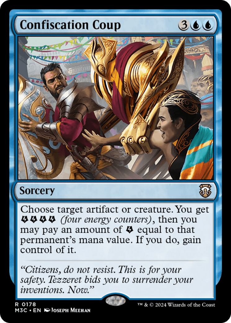 Confiscation Coup (Ripple Foil) [Modern Horizons 3 Commander] MTG Single Magic: The Gathering  | Multizone: Comics And Games