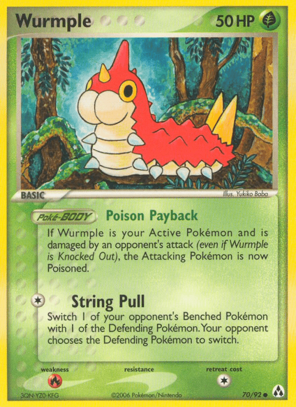 Wurmple (70/92) [EX: Legend Maker] Pokemon Single Pokémon  | Multizone: Comics And Games