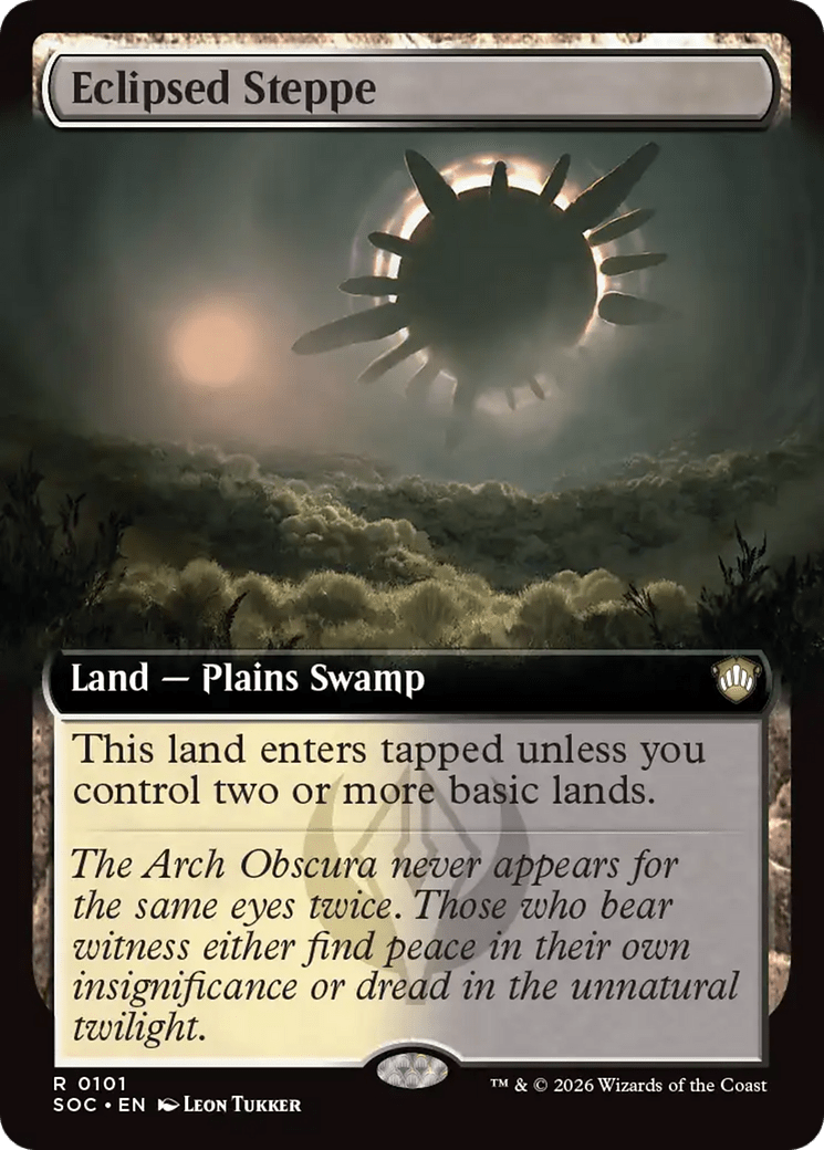 Eclipsed Steppe (Extended Art) [Secrets of Strixhaven Commander] MTG Single Magic: The Gathering  | Multizone: Comics And Games