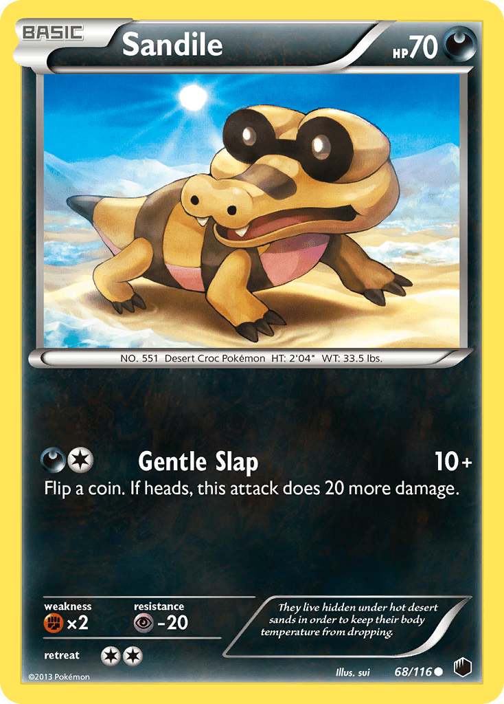 Sandile (68/116) [Black & White: Plasma Freeze] Pokemon Single Pokémon  | Multizone: Comics And Games
