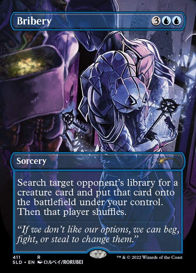 Bribery (Borderless) [Secret Lair Drop Series] MTG Single Magic: The Gathering  | Multizone: Comics And Games