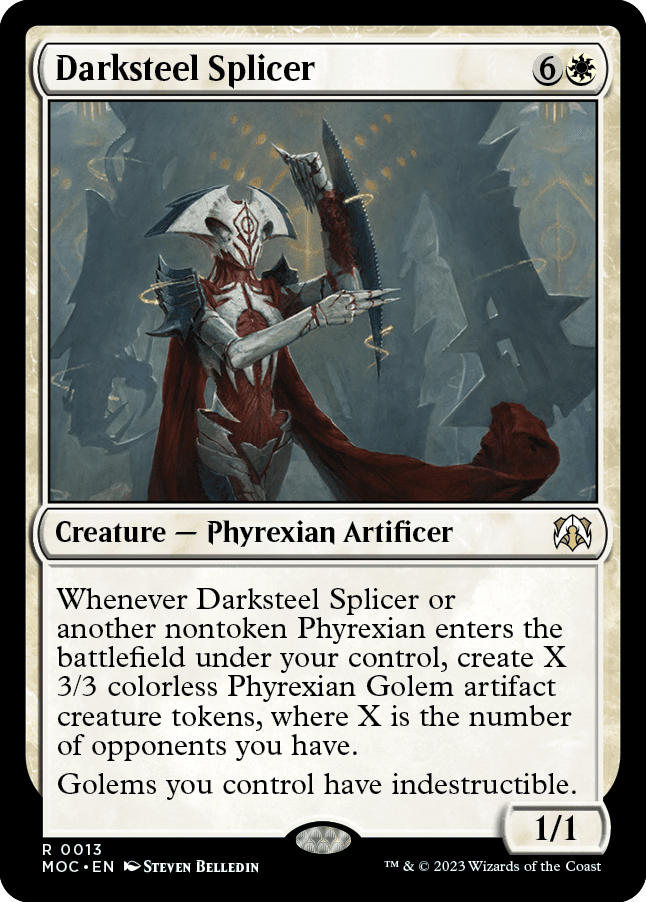 Darksteel Splicer [March of the Machine Commander] MTG Single Magic: The Gathering  | Multizone: Comics And Games