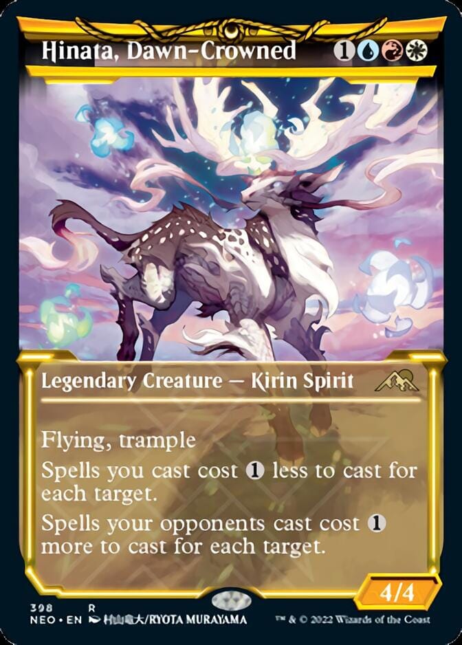 Hinata, Dawn-Crowned (Showcase Soft Glow) [Kamigawa: Neon Dynasty] MTG Single Magic: The Gathering  | Multizone: Comics And Games