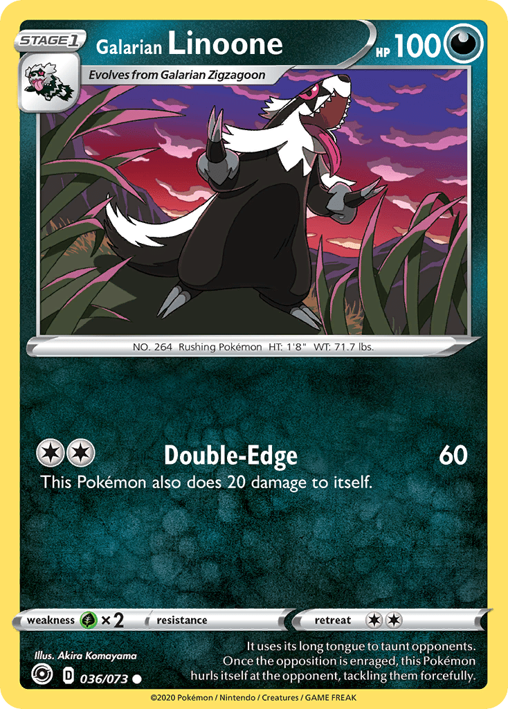 Galarian Linoone (036/073) [Sword & Shield: Champion's Path] Pokemon Single Pokémon  | Multizone: Comics And Games