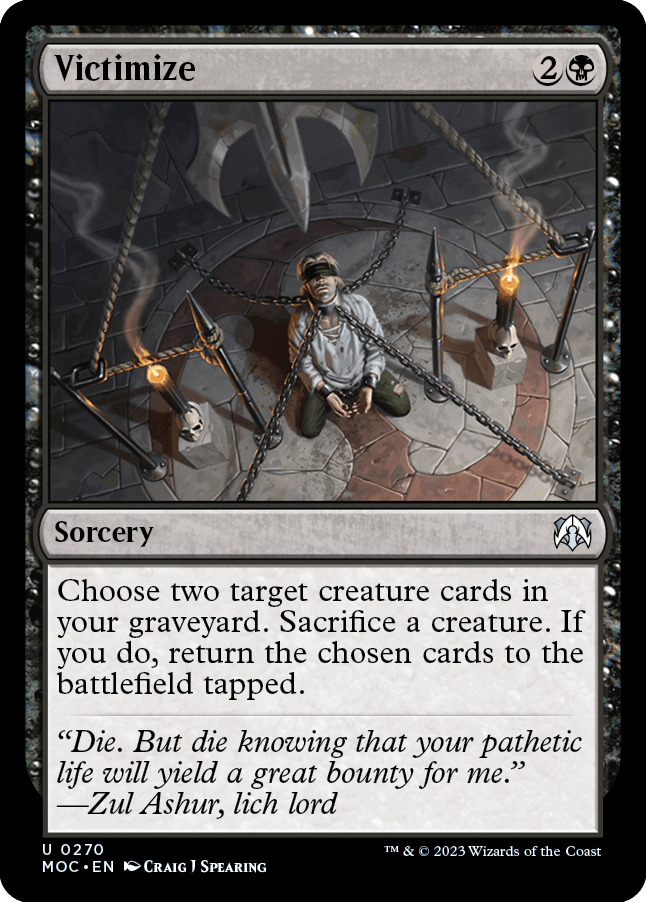 Victimize [March of the Machine Commander] MTG Single Magic: The Gathering  | Multizone: Comics And Games